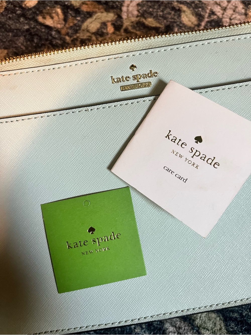 Kate Spade Cameron Street Clarise Misty Mint Leather Crossbody PXRU7507